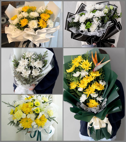 湖北黄冈市黄梅县濯港镇黄竹林村白事花束代送